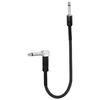 Uxcell 1pc Guitar Patch Cable 22 Inch Pedalboard Cord Inch Metal Straight Bend TS Right Angle Guitar Patch Effect Cable Cord for Instruments Effects