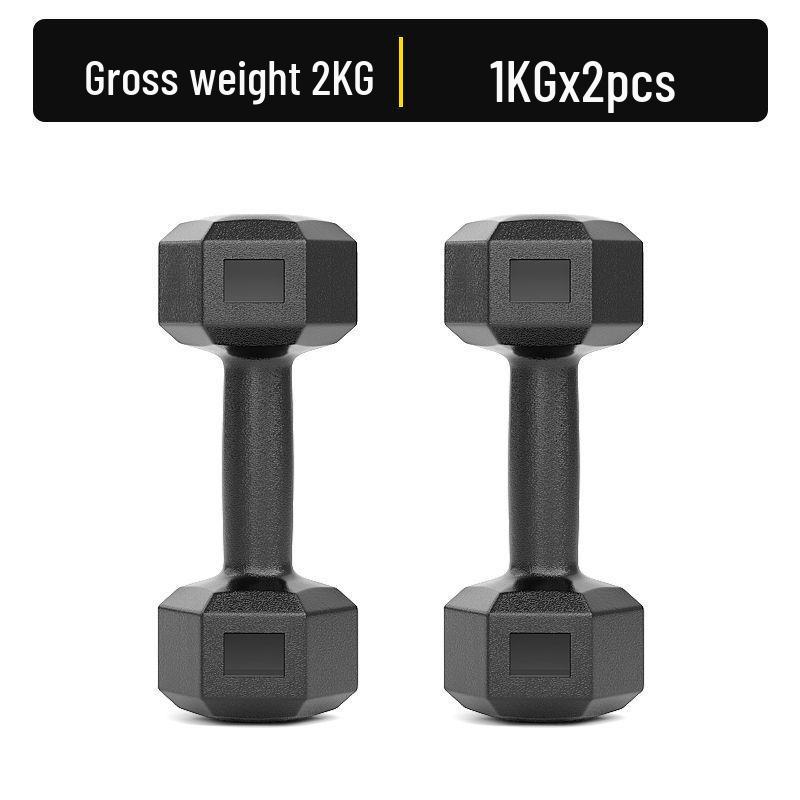 Hexagonal Eco-Friendly Dumbbell Pair for Men's and Women's Home Fitness
