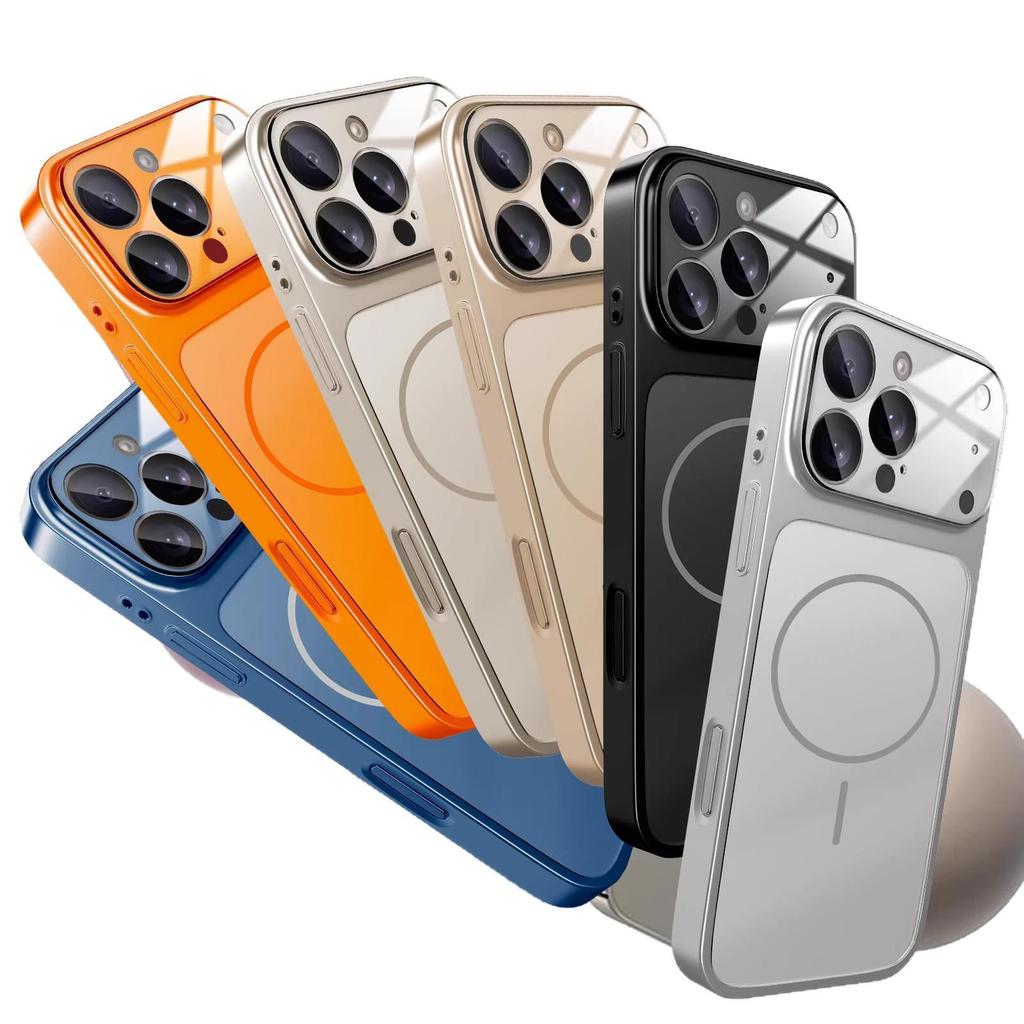 Corning Mattiertes Magnetisches Hautgefühl Glas Stoßfestes Case für iPhone 17 Pro Max