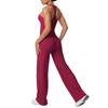 High-Waisted Yoga Set: Hip-Lifting Wide-Leg Pants & Sports Back Crop Top