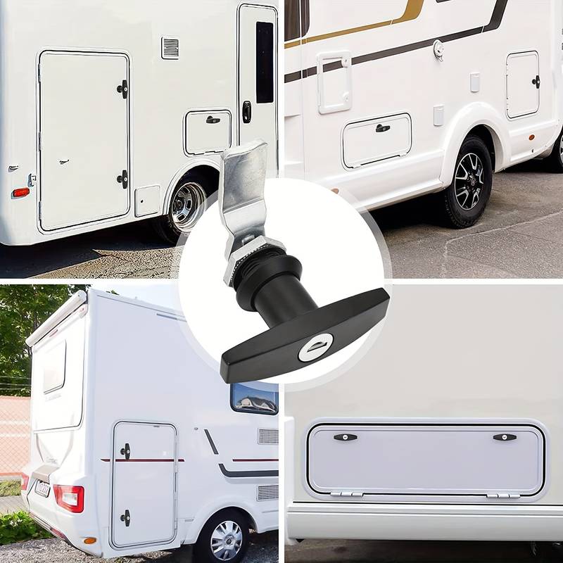 For T Shape Handle Lock Padlock Toolbox Cabinet Door For Anti-Theft For Caravan RV For Camper Truck Motor Home