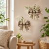 Vase Wall Mounted Planter Wooden Flower Pot Flower Holder Wall Decoration  Living Room