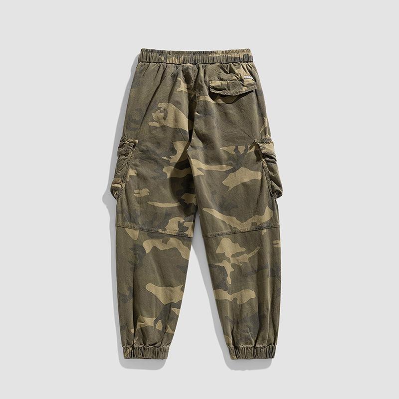 New men's overalls trousers camouflage sports outdoor versatile trousers high street simple fashion personalized style