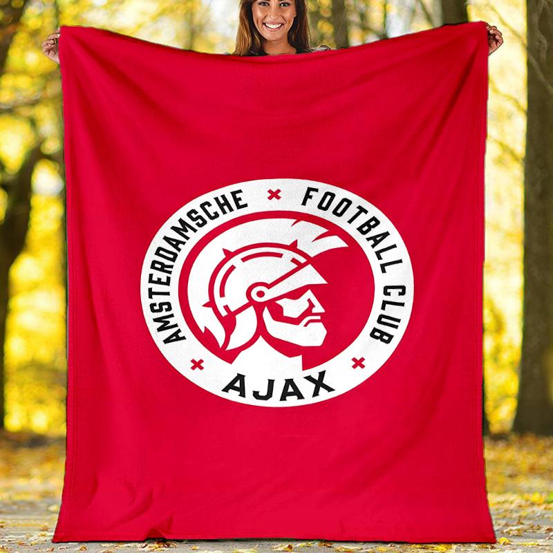 1pc Ajax FC Theme Blanket - Digital Print, Polyester, Cozy for All Seasons, Perfect for Outdoor, and Travel