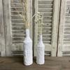 Westwing Nadja Ceramic Bottle Vase White 5.8 X 4.5 X 15 Cm
