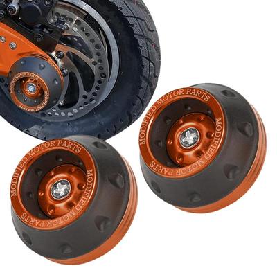 CNC Aluminum Front Fork Frame Sliders 2pcs Wheel Motorbike Falling Protection Scooter Moped Motocicleta Motorcycle Accessories