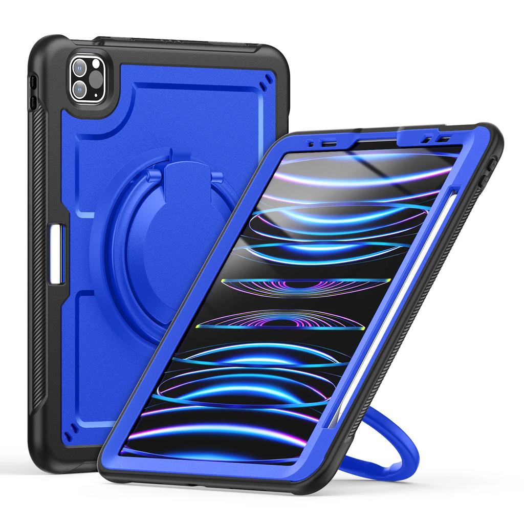 360° drehbarer Griffständer Tablet-Hülle für iPad Pro 13 11 Air 3 4 5 6 7 8 9 10. 11. Generation Mini Stoßfestes Hartschalen-Cover