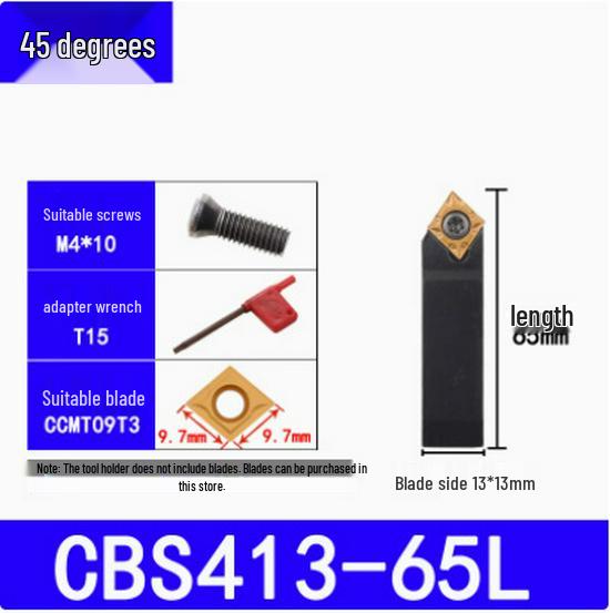 45°/90° Rough Boring Bar Holder with Replaceable Head & CBS/BSB Cutter