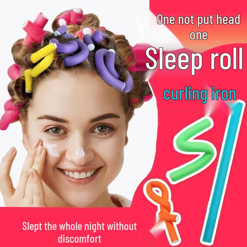 Douyin Hot-Selling No-Damage Hair Curlers for Effortless Styling 1.0cm Curlers (10 pcs)