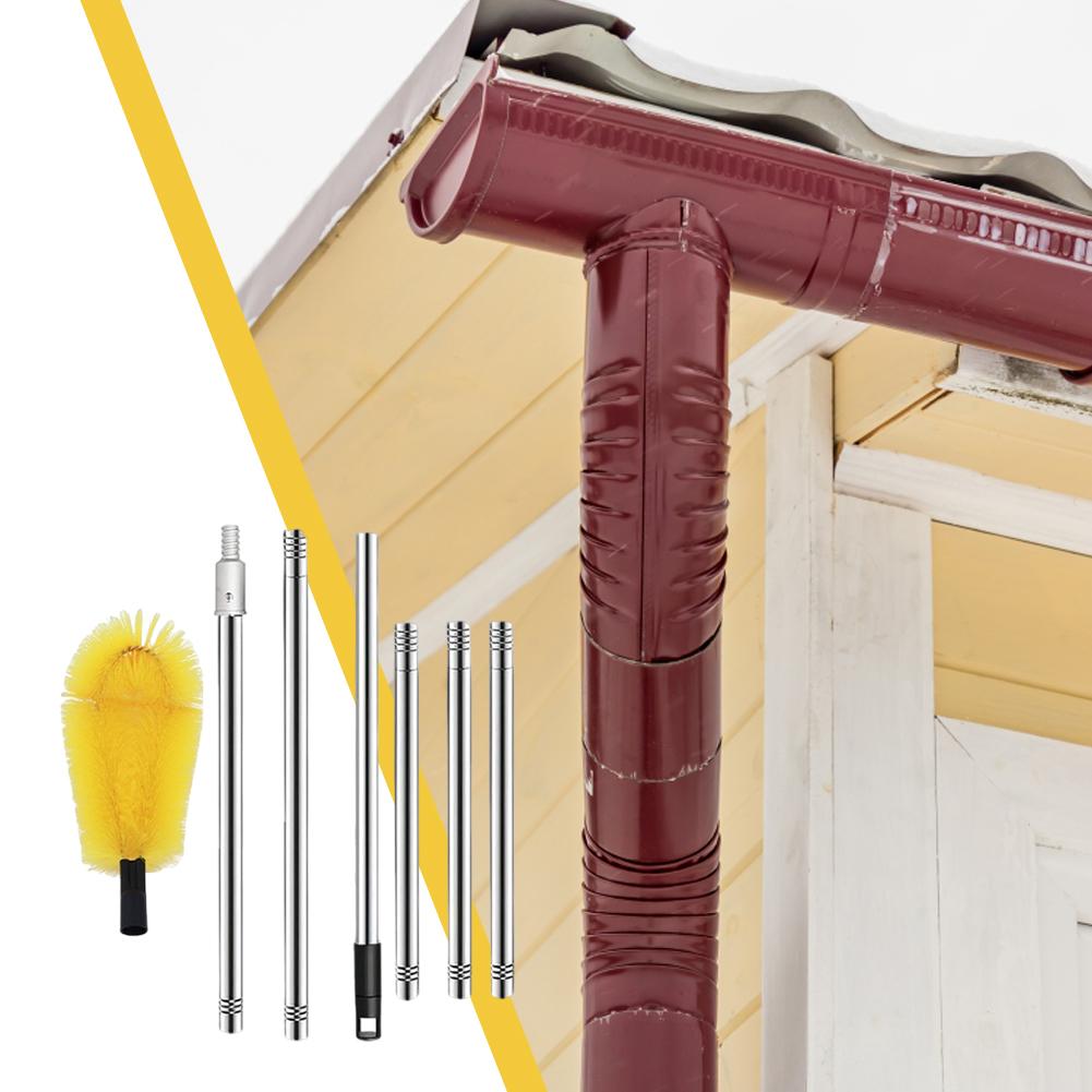 Gutter Cleaning Tools From The Ground Adjustable Roofing Tool Rain Gutter Guard Cleaner Tool for Easy Removing Leaves and Debris