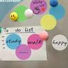 8pcs Transparent Sticky Notes: Round Waterproof Index Stickers with Bookmark Tabs Aesthetic Marking - Office and School Supplies