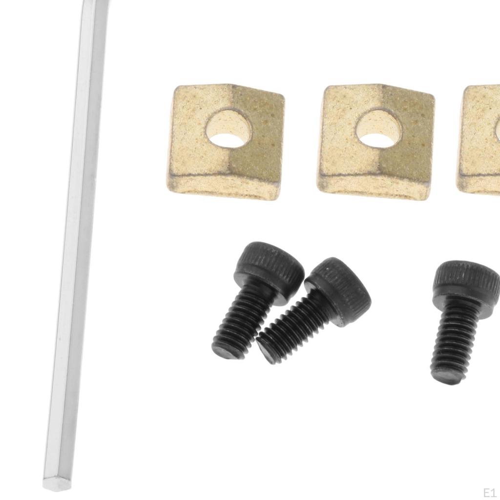 3 Pcs Guitar Lock Nut Screws Instrument Repair Tool Heavy Duty Cap Replacement with