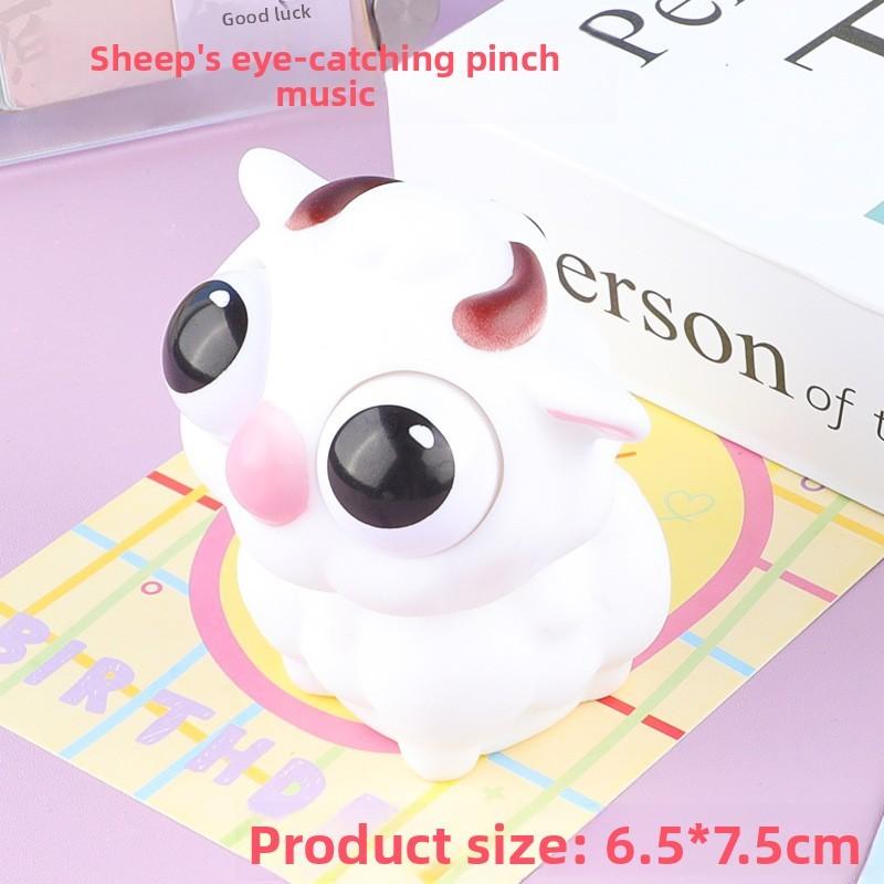 Pvc Children Adults Squeeze Sheep Toy Visual Stimulation Stress Release Gift