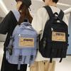 Student backpack Fashion Harajuku commuter computer backpack Large capacity outdoor leisure travel bag Lightweight waterproof