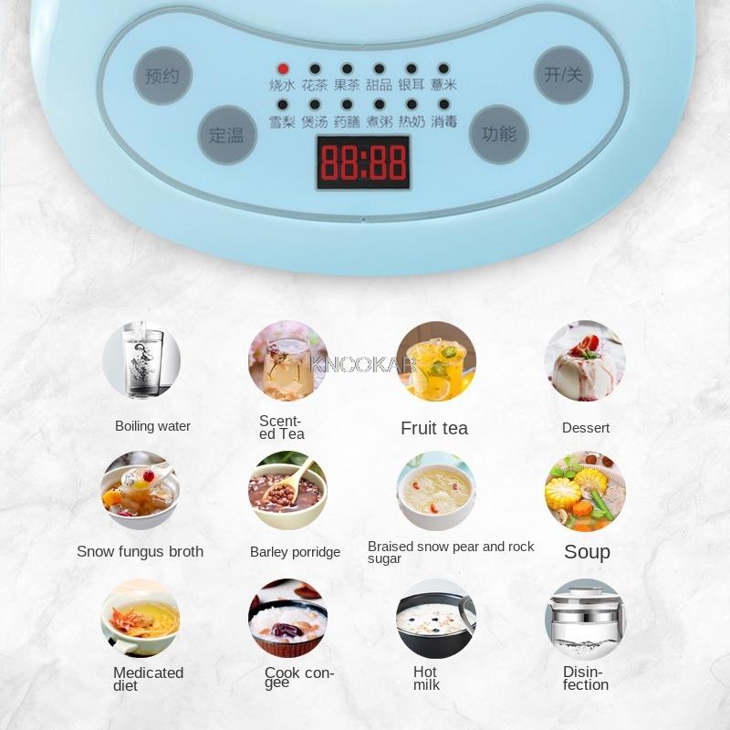 220V 1.5L Household Electric Kettle Automatic Glass Electric Health Preserving Pot Multi Stewing Cooking Machine Multi Cooker