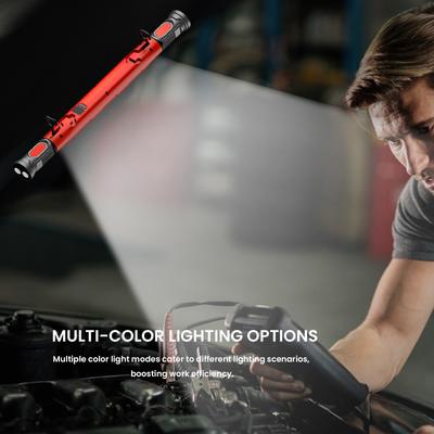 Magnetische Arbeitsleuchte 5200mAh Wiederaufladbare LED-Arbeitsleuchtenleiste mit Haken Motorhauben-Arbeitslicht für Mechaniker/Autoreparatur/Werkstatt