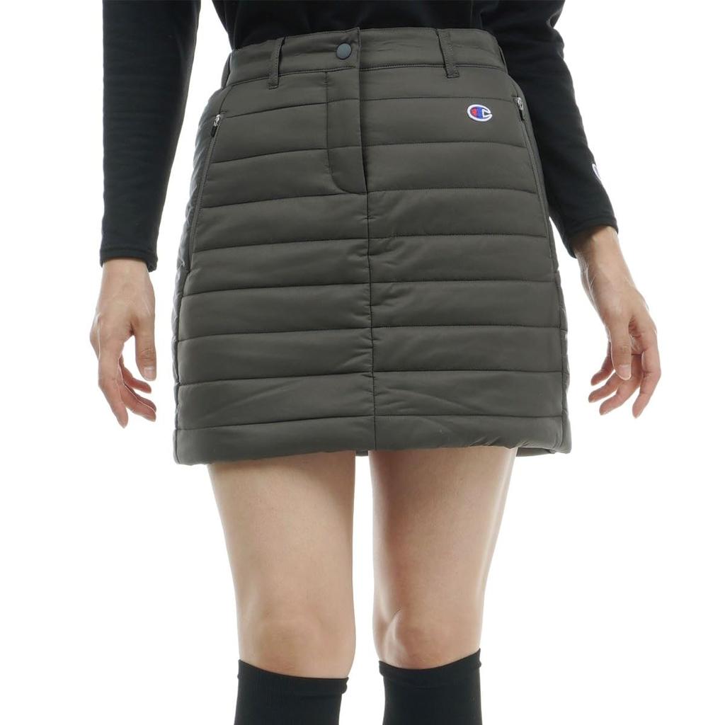 Champion Windproof Script Logo Golf Charcoal Women's Stretch, Warm, Water-Repellent, Skirt, Bottoms, CW-YG206,