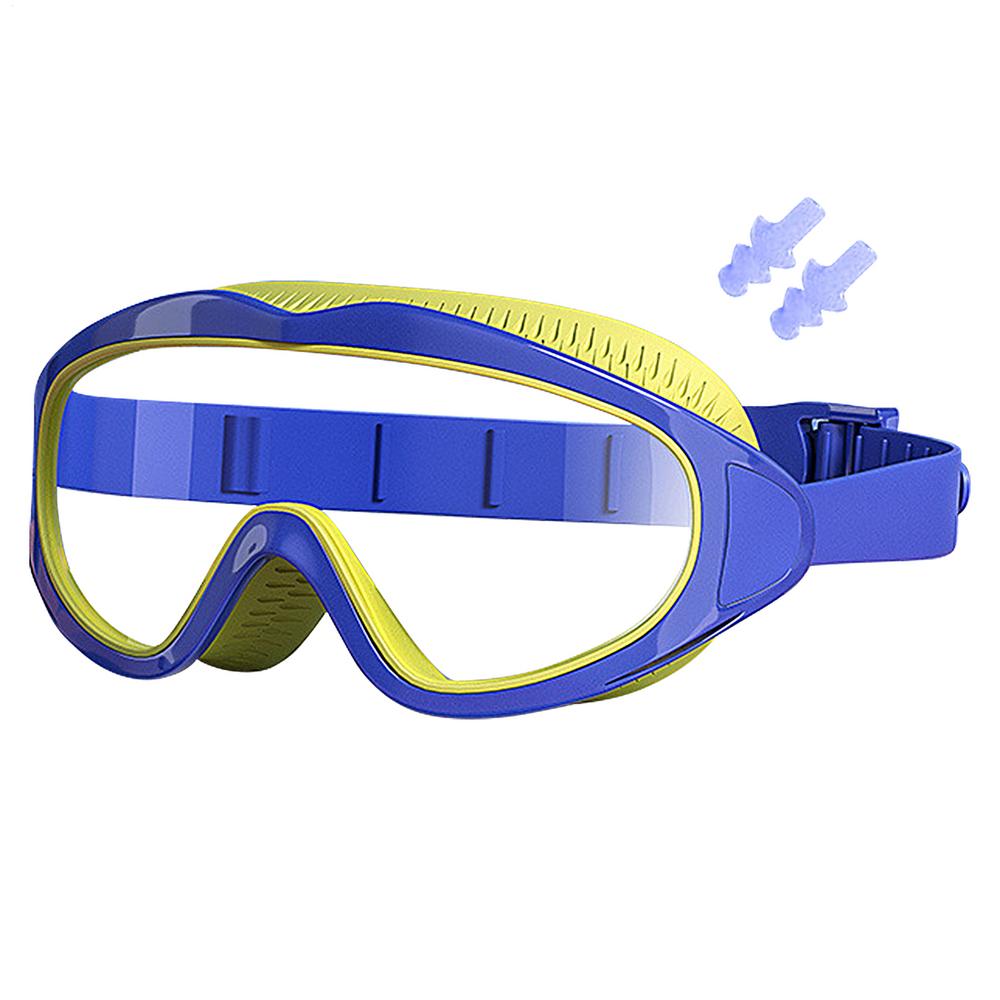 

Swim Goggles Pool Glasses With Waterproof Ear Plugs Anti-Fog UV Protection Swimming Eyewear Leakproof Water Sports Glasses For синій