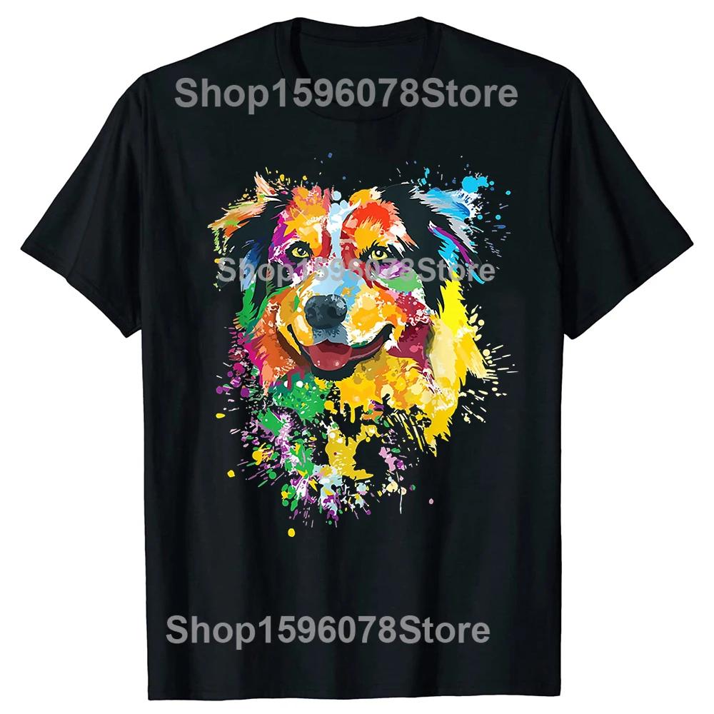 

Funny Australian Shepherd Aussie Dog Mom Tshirts Men Womens Fashion Casual Tshirt 100 Cotton Loose Oversized T Shirt Summer 4XL