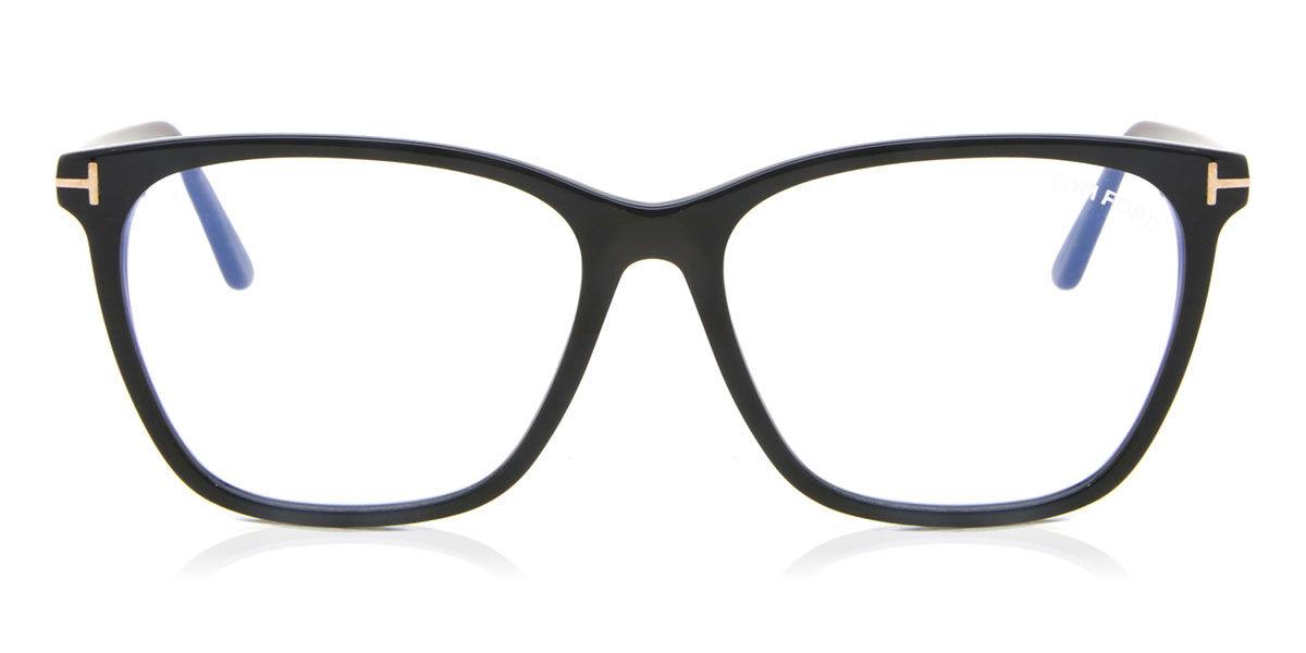 

Tom Ford Ft5762 B Blue Light Block 001 Women Eyeglasses Shiny Black/55