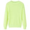 Sweter Dziecięcy Z Dzianiny, Żółty Neonowy, 128