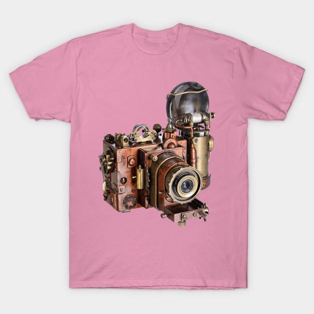 T Shirt Women Steampunk Vintage Antique Camera Men Women Kids Harajuku Print Kawaii Tshirt Summer Short Sleeve Female T-Shirt Top Tee