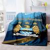 Manchester City Customize Your Name Blanket Multi-purpose Personalized Blanket Ultra-Soft Suitable for Sofa Livingroom Picnics Bed