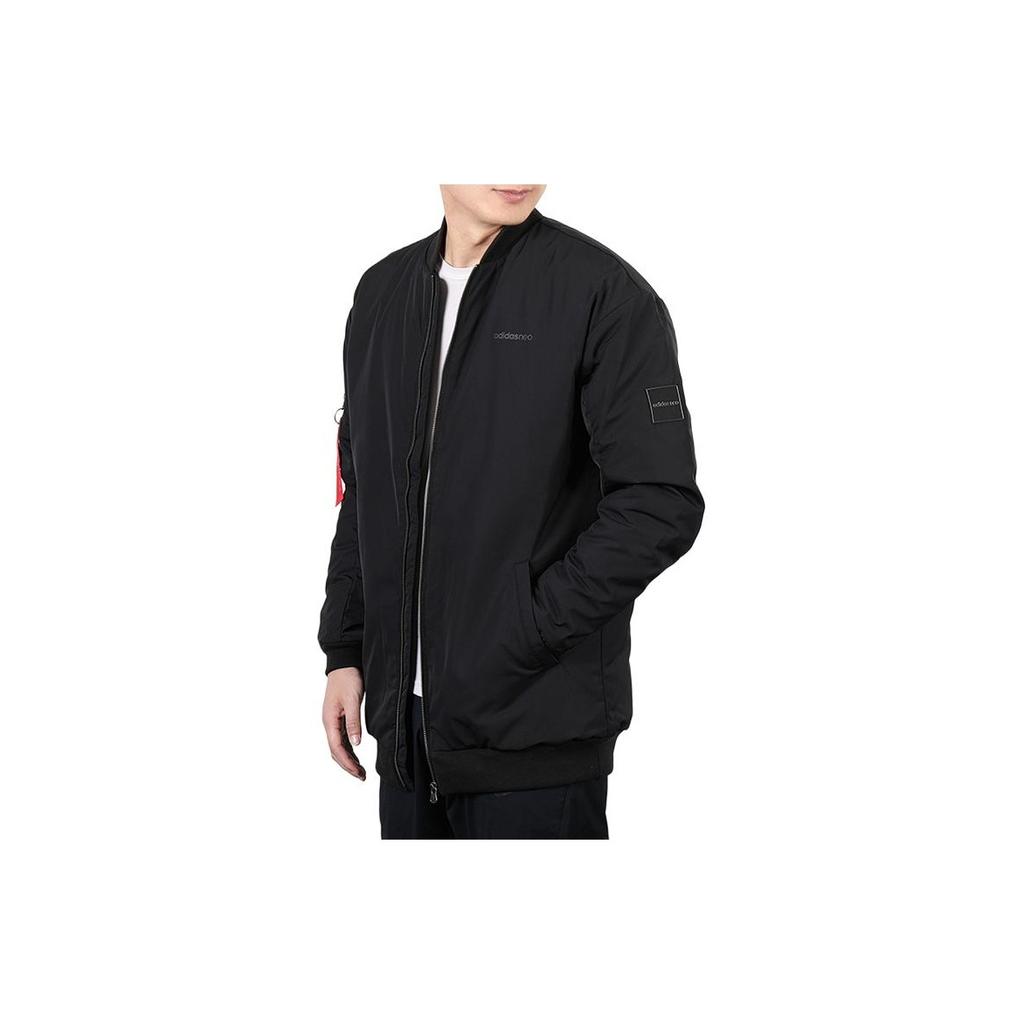 Adidas Casual Sports Stand Collar Down Jacket Winter Men Outerwear Black DU2395