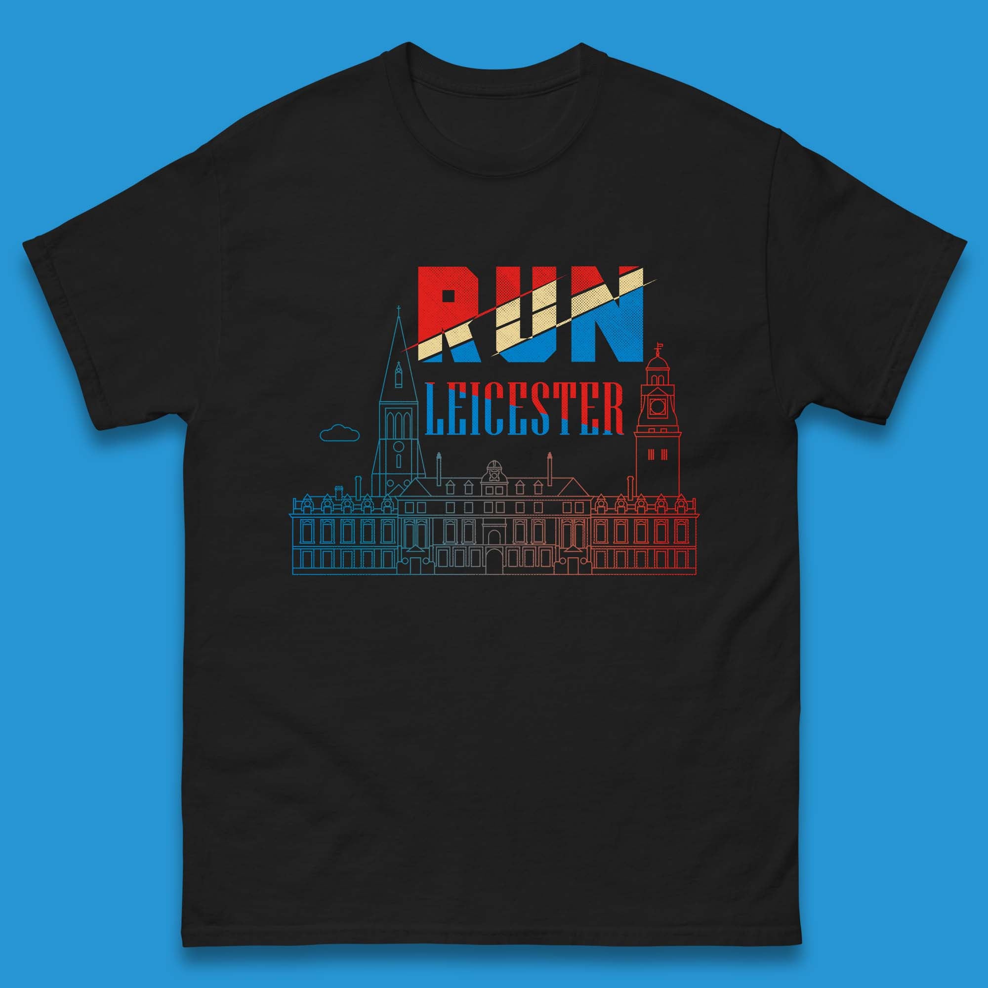 

Run Leicester Festival - Souvenir Race Leicester Running Mens Tee Top 2XL