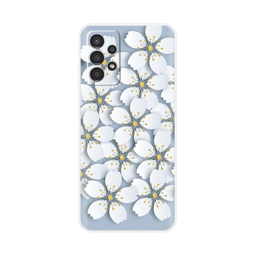 For Samsung Galaxy A52 Case A52S A72 A32 Cover Cute Flower Clear Soft Phone Back Cover For Samsung A 72 32 52 Fundas Transparent