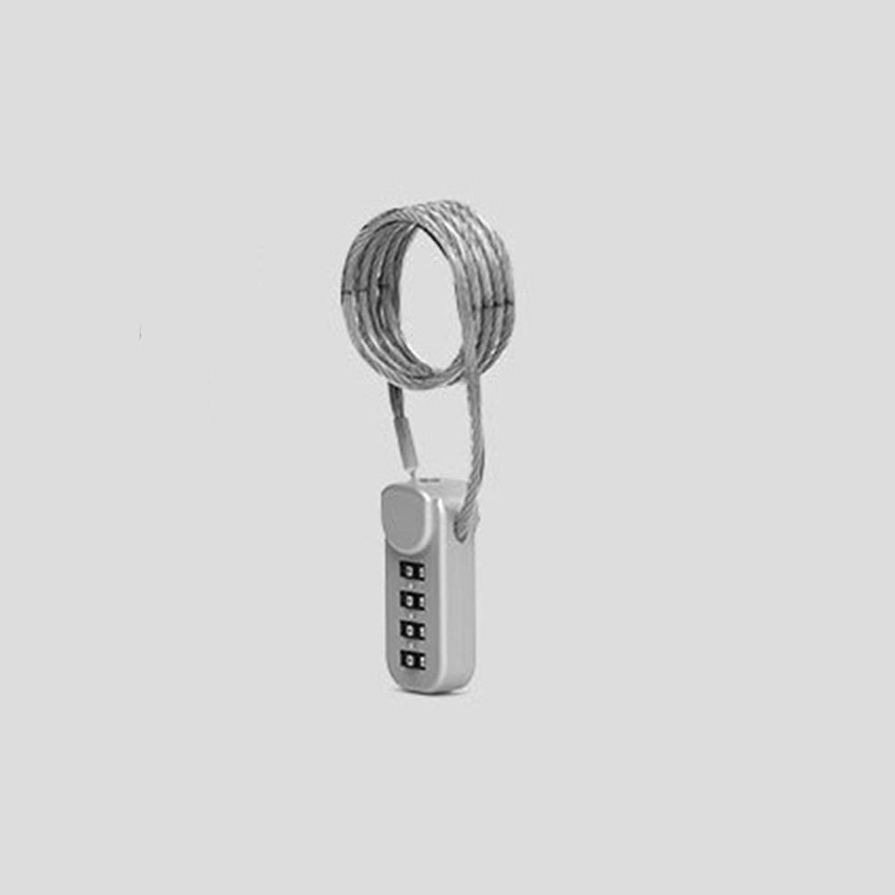 4 Digit Combination Code Number Lock With Spring Coil Wire Rope Colorful Code Lock for Travel Luggage Padlock Cabinet Locker