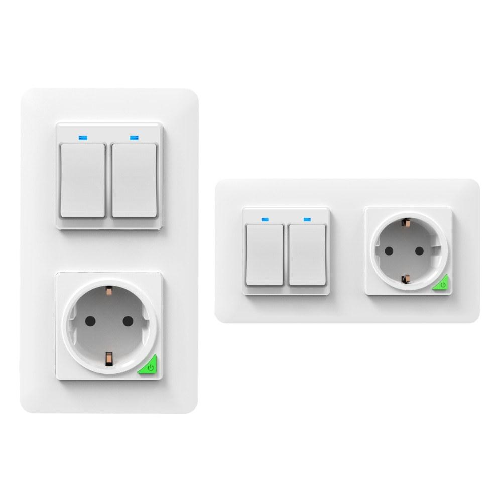 EU Standard 120 Tuya Wireless Two-Way Alexa Wall Switch