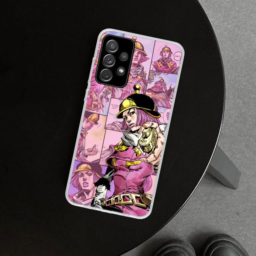 JOJO Anime Cartoon Phone Case Cover For Samsung Galaxy A12 A22 A32 A52 A72 A02S A51 A50S A31 A20S A10S Note 20 Ultra 10 Plus Gal