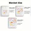 Kiki & Lala 2D Flat Pattern Flannel Blanket High quality All Seasons Warmth and Comfort Perfect for Christmas Gifts.NMT0928612