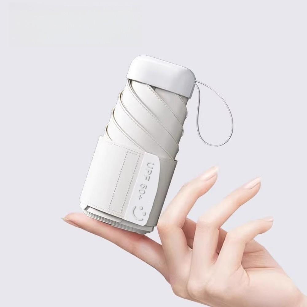 Capsule UPF50 UV Umbrella Windproof Rain Umbrella Portable Mini Sunshade Umbrella  Summer