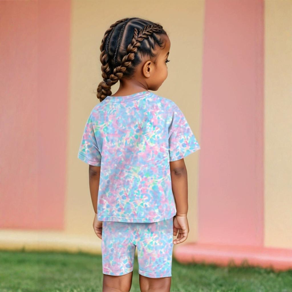 Kids Casual Stylish Two-Piece Set With Flare Leggings