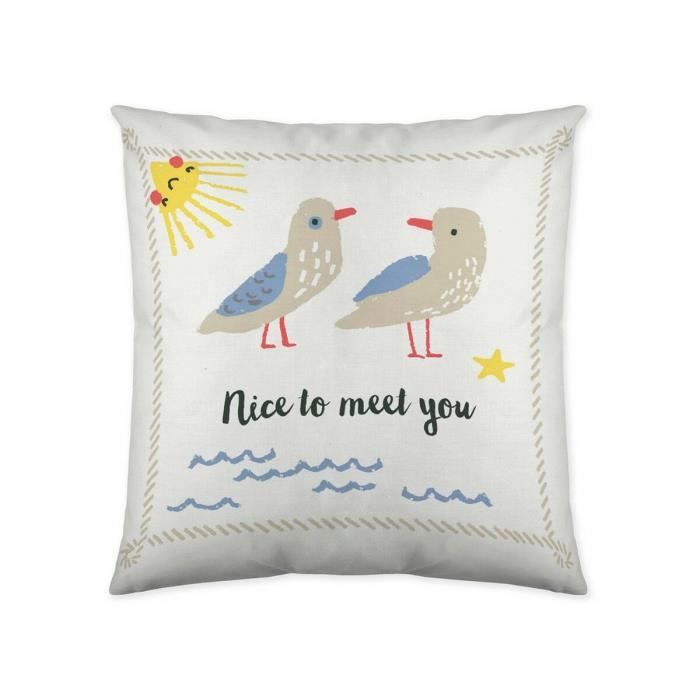 Housse de coussin popcorn biel (60 x 60 cm)