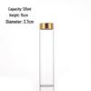 Gold-Capped Glass Test Tube Coffee Bean Storage Jar