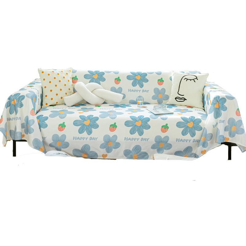 Ice Silk Sofa Cover Cloth a Whole Sofa Living Room with Summer Mat Seat Cover Cover Thin All-Inclusive