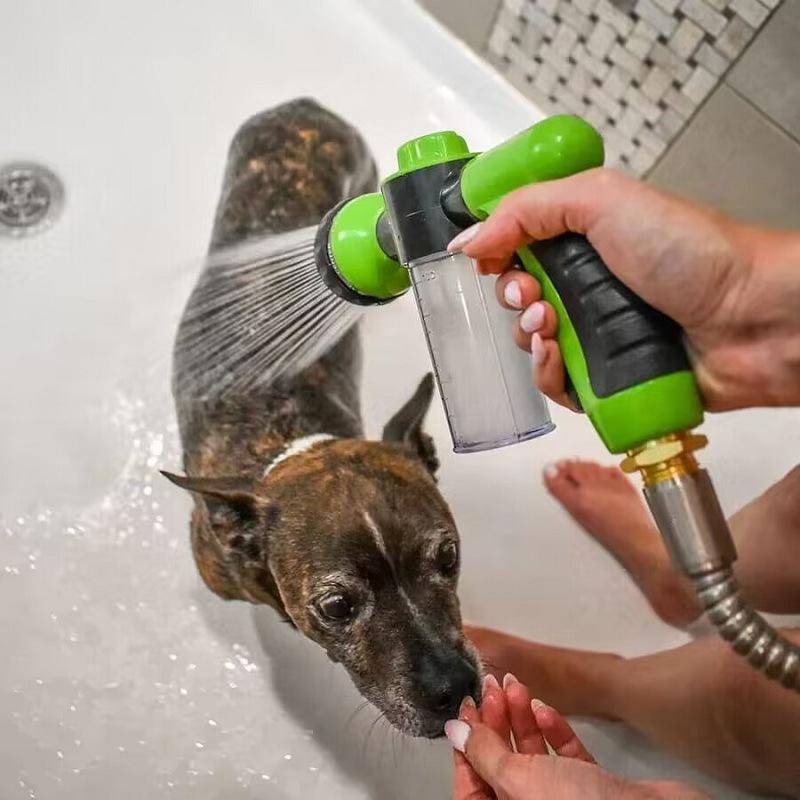 Adjustable High-pressure Sprayer Nozzle Hose Dog Shower Gun Pet Wash Cleaning Bath Water Foam Soap Sprayer Dog Clean Tool