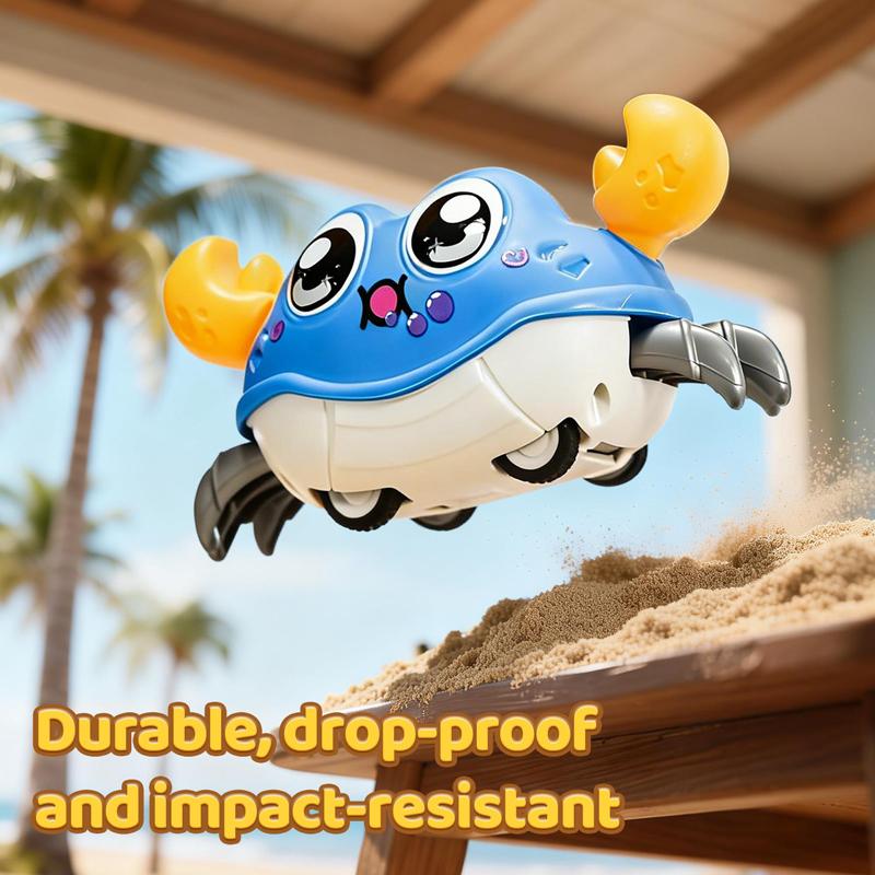 Kinder Spaß Doppelte Rückstellkraft Links und Rechts Schütteln Simulation Krabbe Spielzeug Baby Laufen Blasen Simulation Krabbe Krabbe Krabbeln