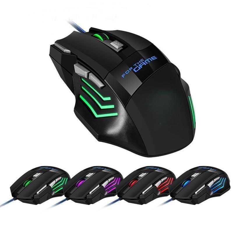 USB Wired Gaming Mouse Factory Direct Sales with Rainbow Lighting for Gaming