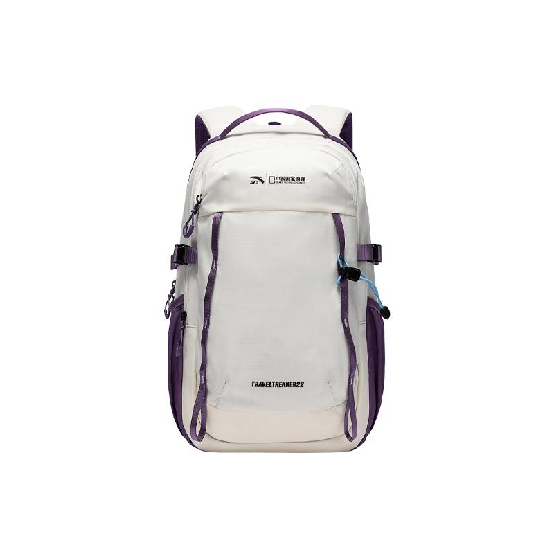

Anta Fashionable Outdoor Large Capacity Backpack Unisex Backpack Light-Gray Purple 192626163-2 Beige Gray Purple