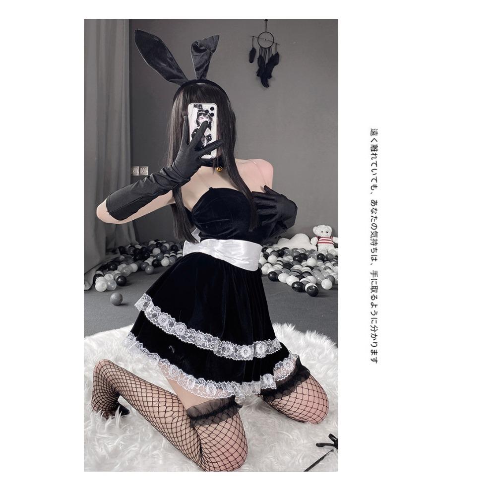 Domila Lingerie Bunny Uniform Seductive Sexy Christmas Outfit Women Cosplay Small Breasts Passion Clothes