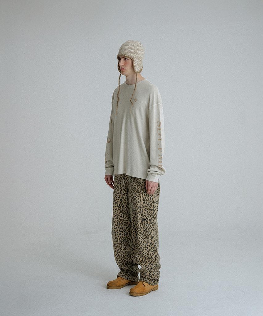 SUNDAY FRUIT MARKET Pigment Waffle Ls Tee Ecru