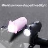Auto Switching Bike Headlamp Charging Runtimes Weatherproofed Cycling Safety Light with Horn