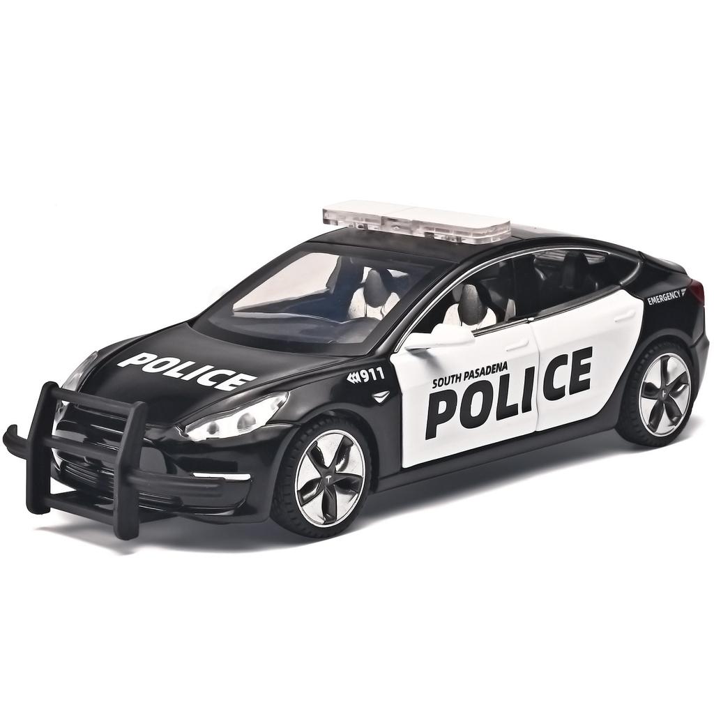 1:32 Model S Model 3 Model X Alloy Car Model Diecast Metal Toy Vehicles Car Model Simulation Sound and Light Kids Toy Gift