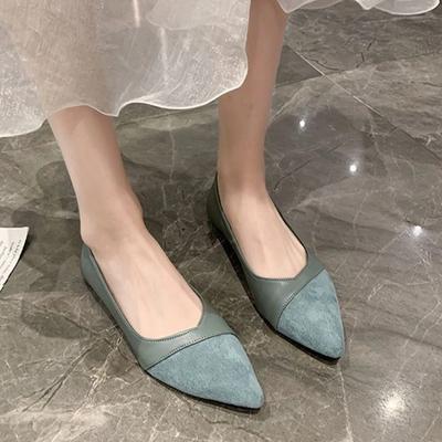 Chaussures Plates pour Femmes à la Mode avec Talon Bout Pointu Mocassins Chaussures pour Dames de Bureau Chic et Élégantes Bas Prix Haute Qualité Point de Mode