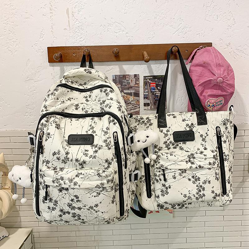 New Chinese style high value fresh and sweet backpack girl junior high school students lightweight large capacity backpack