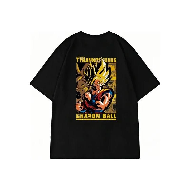 Playeras Tenis Camiseta Hombre Oversize Dragon Ball Goku Gym S разноцветный